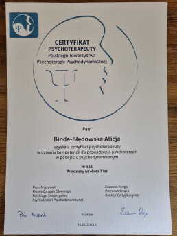 psychoterapeuta Alicja Binda-Błędowska
